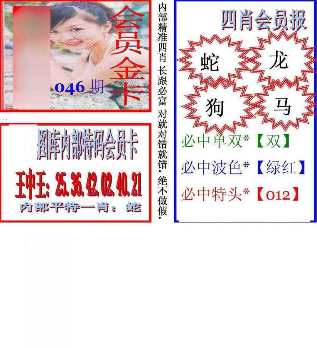 港彩图库 2026 马经四肖会员报(新图)
