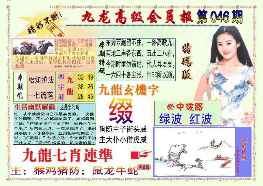 港彩图库 2026 九龙高级会员报