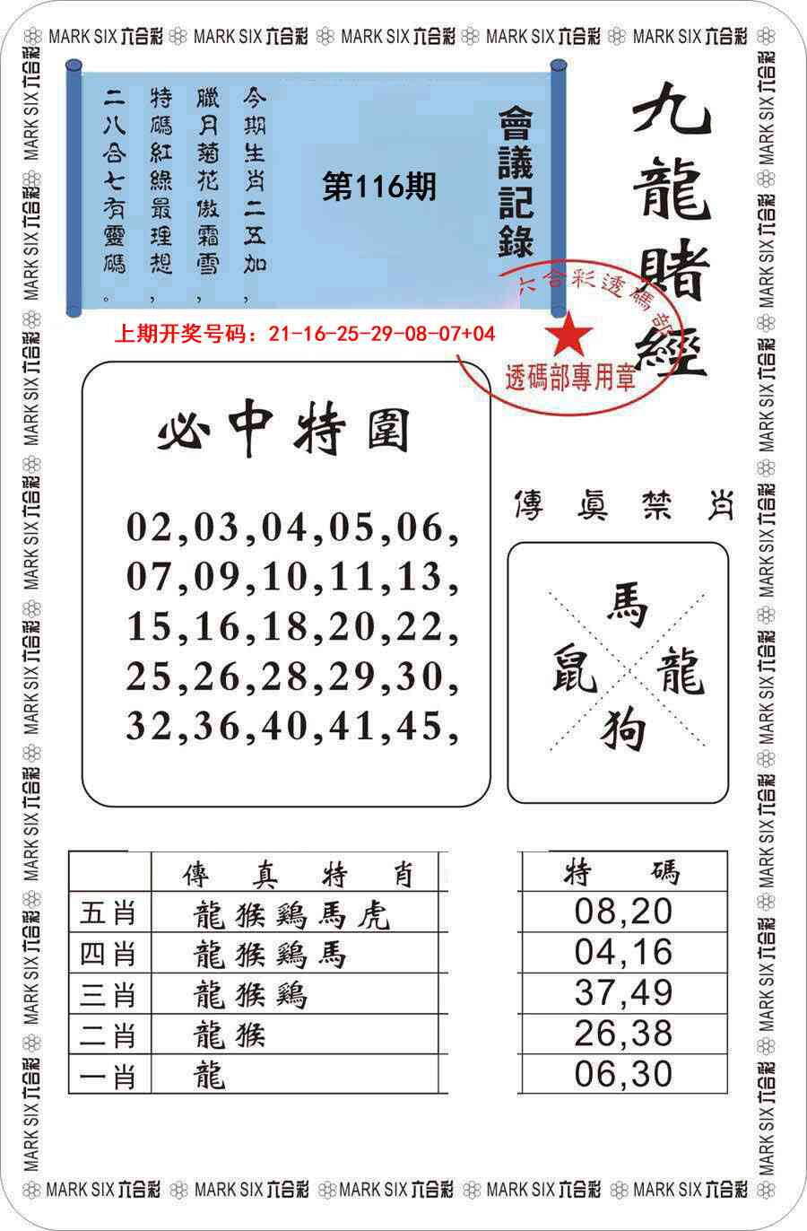 澳彩图库 2026 九龙赌经